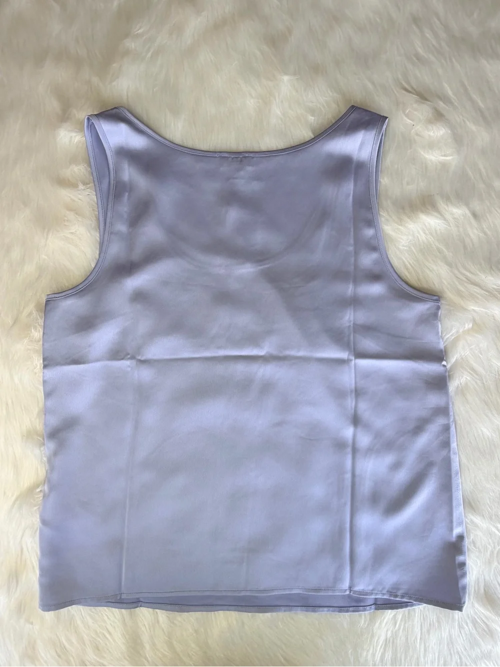 NWT J.Crew Satin Scoop Neck Tank Top Sz S Periwinkle Blue